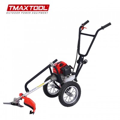 Hot sale brush cutter with wheels hand push brushcutter